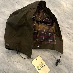 NWT Barbour Classic Sylkoil Hood Olive